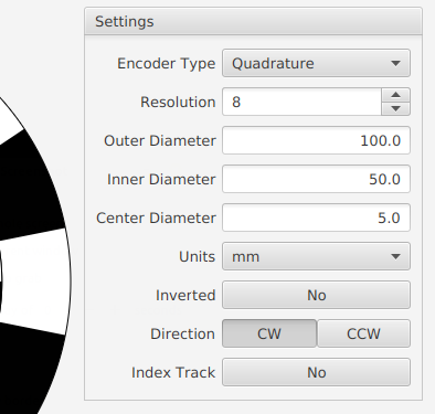 settings pane